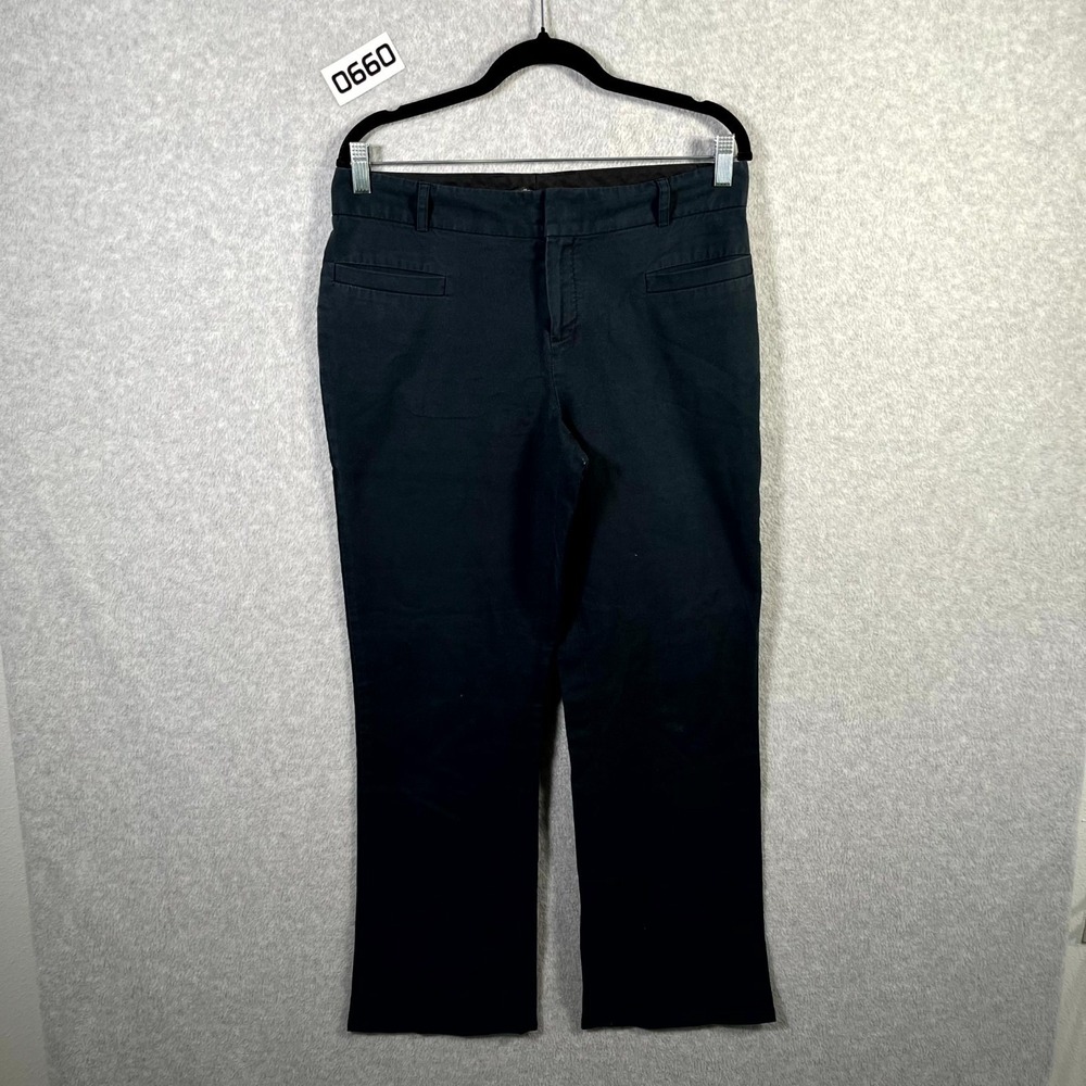 Club Monaco Dress Pants Womens 10 Black Cotton Stretch Career Formal Business
